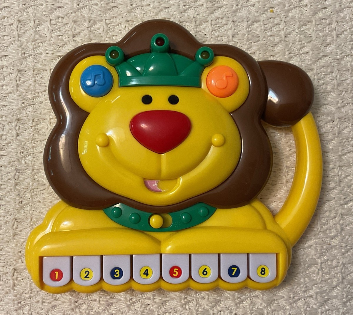 Megcos Lion Piano 1289 - Teaches Colors Shapes & Numbers, WORKS