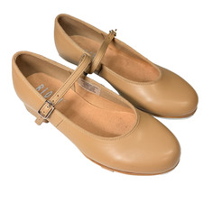 Tap Dance Shoes Bloch Girls Tan Non-Leather Techno Mary Jane Size 4 M 4H