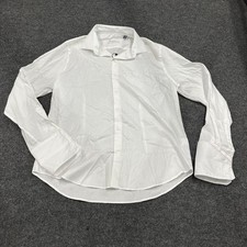 ROBERT GRAHAM Tux Long Sleeve Button Down Shirt Men's Size 18 White