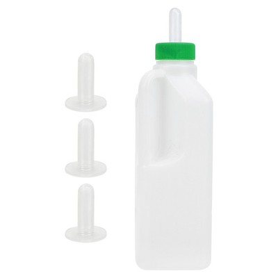 White Lamb Feeder PP Animal Feeding Bottle for Farm Use