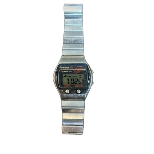 Vintage 1970s/1980s Armitron Quartz LCD Alarm Chronograph – Running New Battery