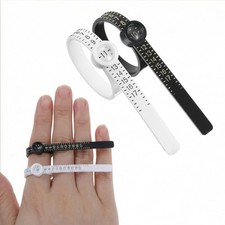 2 Pcs Bracelet Sizer, Universal Bracelet Measuring Tool, Black  White Wrist
