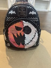 Loungefly Jack Skellington Sequin Bag Nightmare Before Christmas Exclusive New