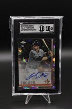 2019 Topps Chrome Sapphire Autographs Kyle Tucker #CSA-KT RC SGC 10 Auto 10