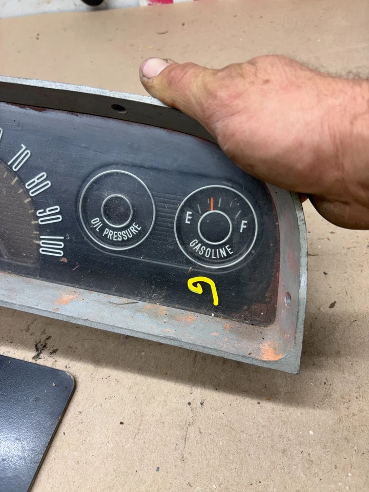 1960 1961 1962 1963 C20 C10 Chevrolet velocímetro medidor OEM medidores Foto 2 de 4