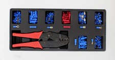 ABN Wire Crimper and 240-Piece Interchangeable Insulated Terminal Assortment