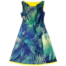Elie Tahari Sleeveless Dress Sz 2 Abstract Pattern Career Office Cocktail Lined