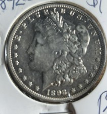 1892-O Morgan Dollar. BU/AU 