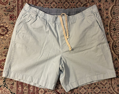 L.L. Bean Standard Fit Cotton Elasticated Waist Blue Shorts - XXL