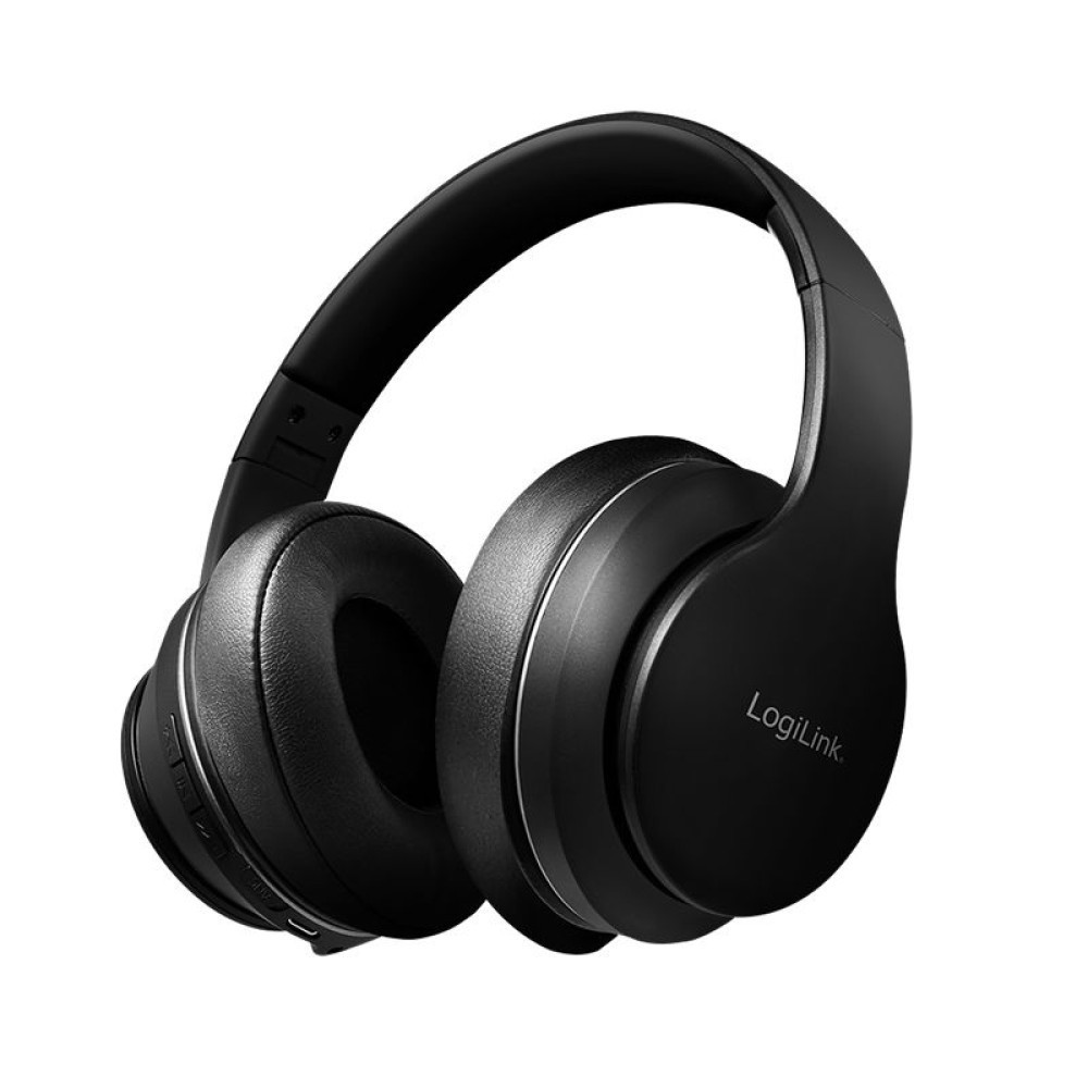 Logilink Nero Bluetooth V5 (Anc, 24 H, Senza Fili), Cuffie, - Immagine 2