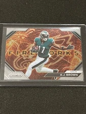 2023 Panini Prizm Football A.J. Brown Fireworks #F-23 - Philadelphia Eagles