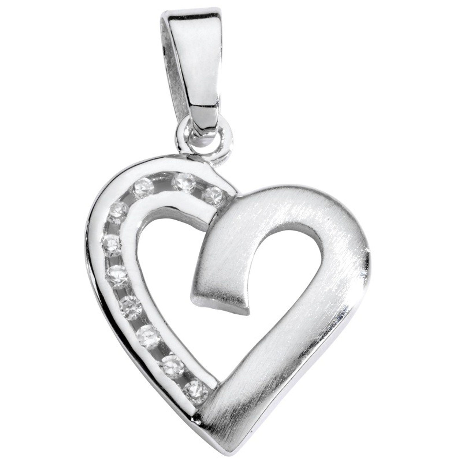 Базовый Silber SL27 Damen Anhnger Herz Sterling-Silber 925 Wei Zirkonia 11190₽