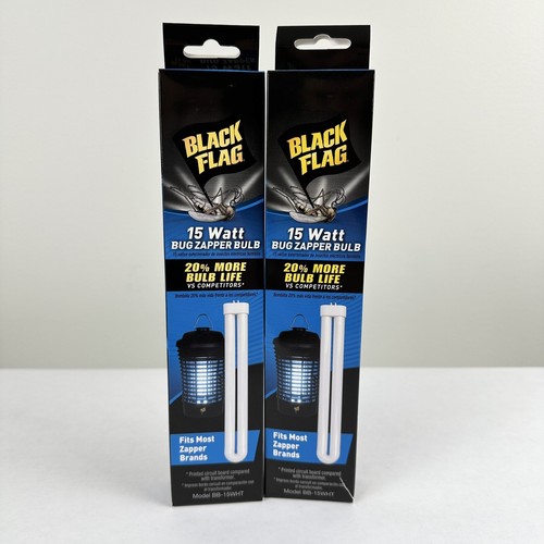Black Flag 15 Watt Bug Zapper Bulb BB-15WHT Lot of 2 BRAND NEW