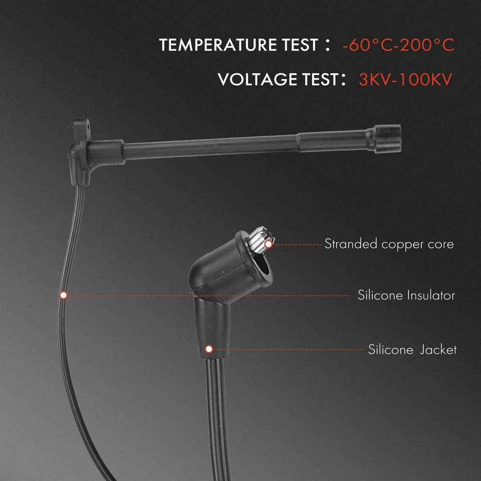 Juego de 6 cables de bujías para Nissan Frontier Pathfinder Xterra Infiniti QX4 3,3 L Foto 4 de 4