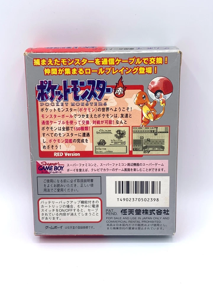 Pokemon Red ver. Nintendo Gameboy GB Game Boy Japanese Charizard testado na caixa - Imagem 4 de 4