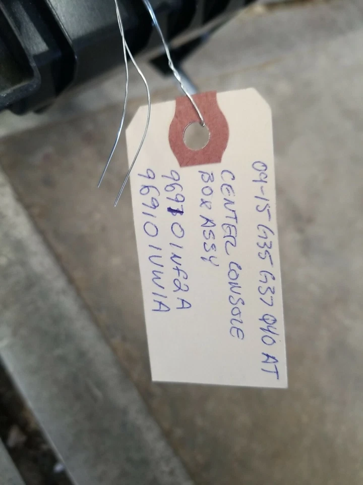 09-15 Infiniti G37 Q40 Automatic Center Console Box Assembly 96910-1VW1A - Image 2 of 4