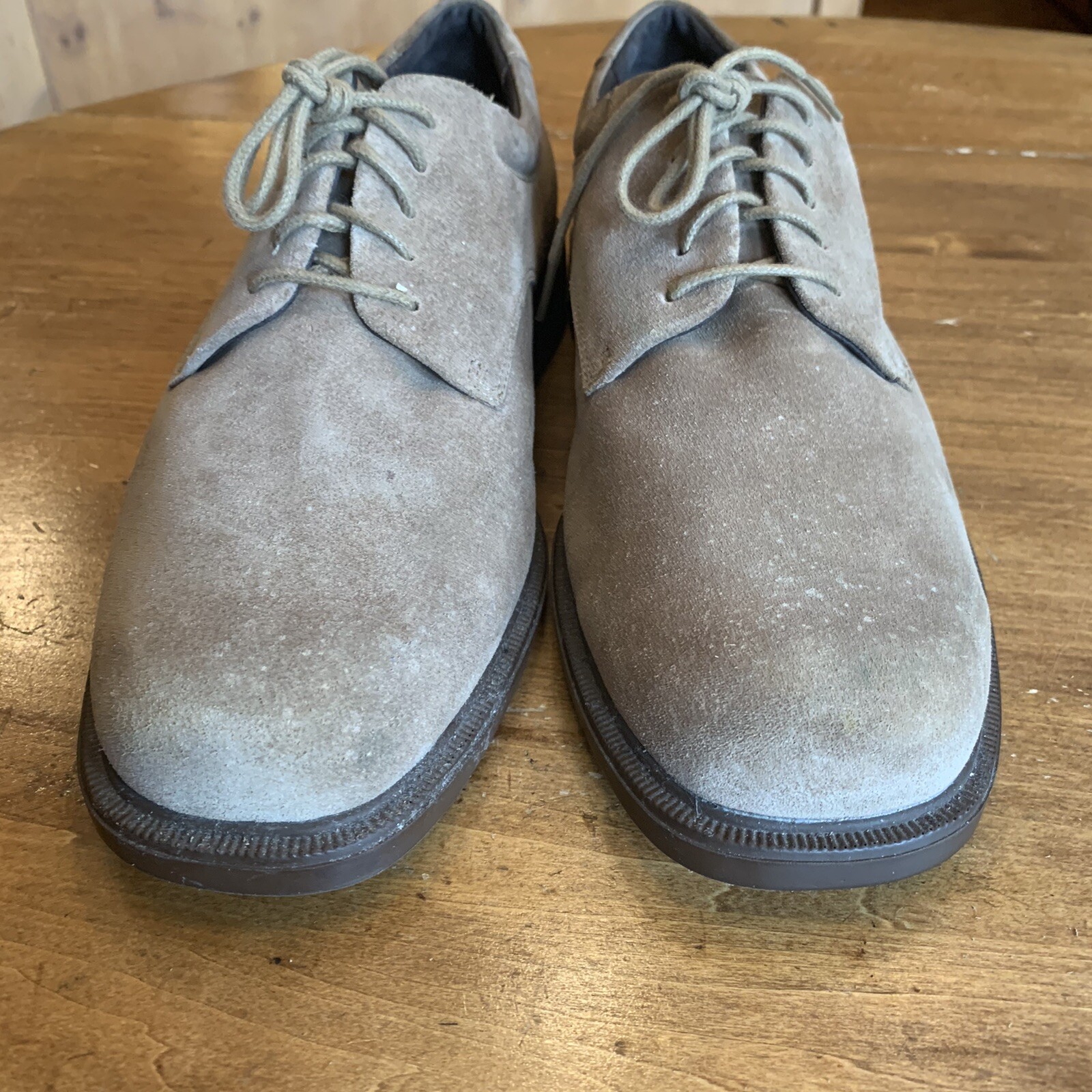 SAOLA Rockport Oxfords da uomo in pelle scamosciata marrone chiaro 11 W