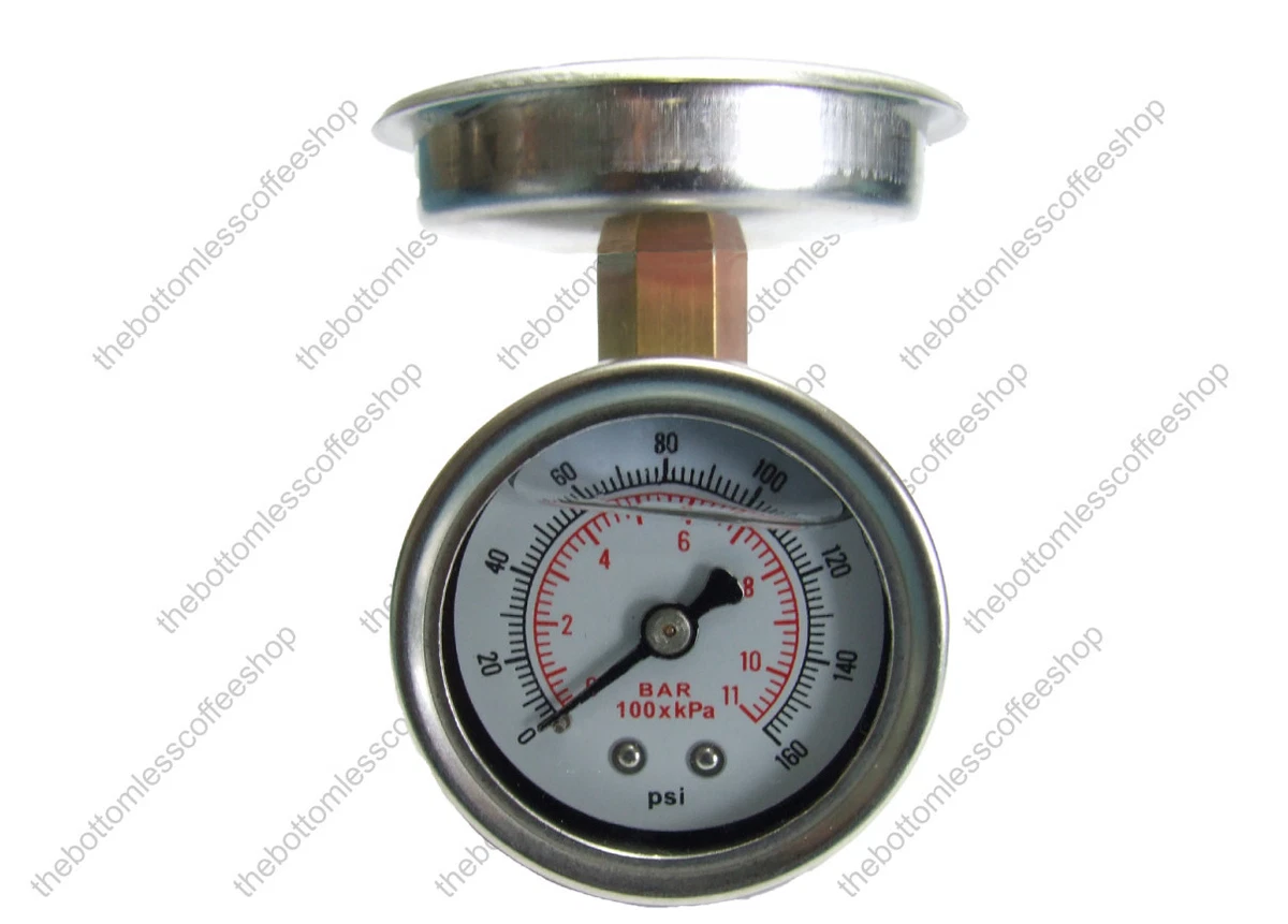 Coffee Pressure Tester Rancilio Bottomless Portafilter Handle Oil Filled Damped