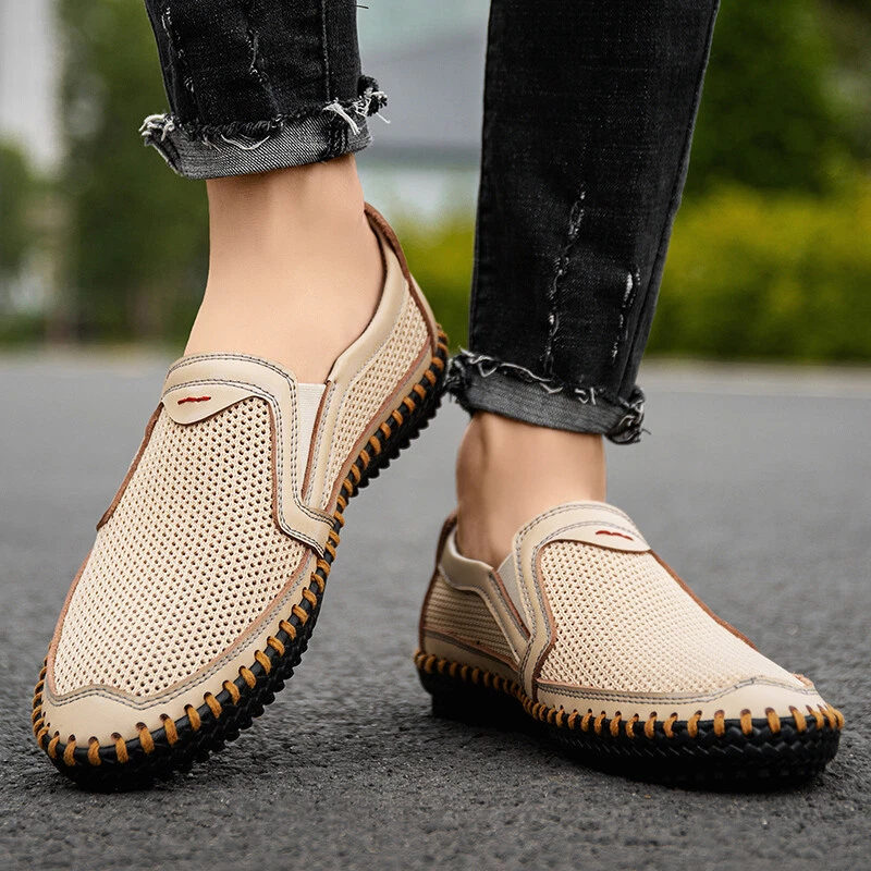 Mens Flats Sports Soft Comfy Driving Moccasins Shoes Pumps Slip on Loafers 38 44