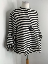 Bnwt Joseph Ribkoff Smart Jacket 14 New Striped A Line Asymmetrical Lagenlook