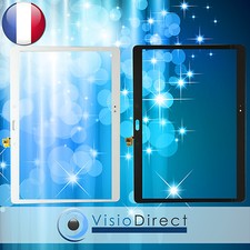 Vitre ecran tactile pour Samsung Galaxy Tab S SM-T800/T805 blanc ou noir neige