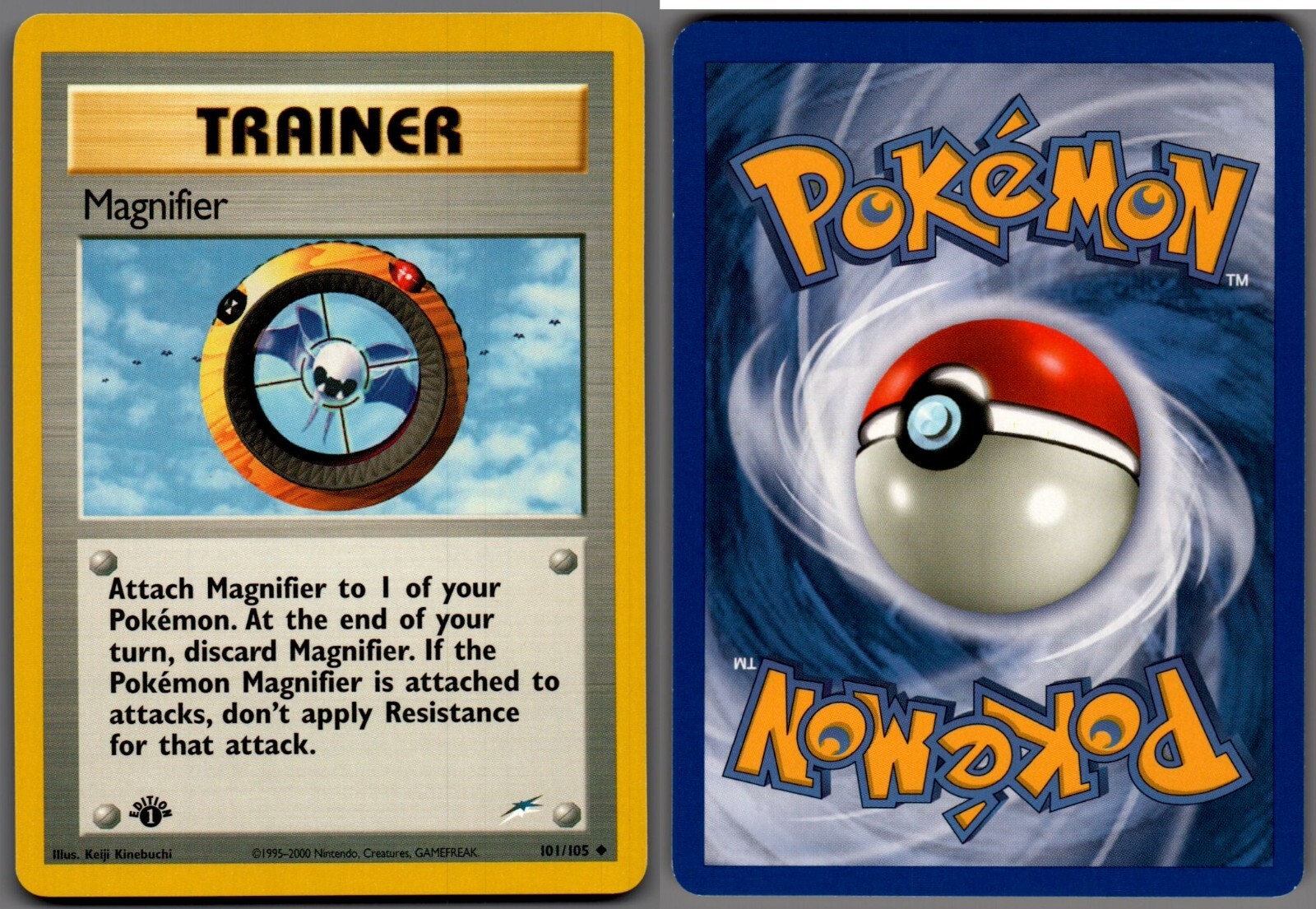 2002 Pokemon, Neo Destiny, #101/105 Magnifier, 1st Edition, Uncommon