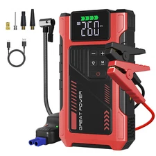 Car Jump Starter with Air Compressor Battery Pack Charger Tire Inflator 7000Amp