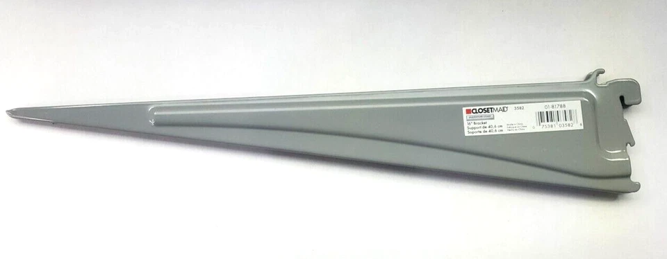 CASE OF 12, ClosetMaid MaxLoad Bracket Grey 16", 01-81788, 10075381235829 - Image 3 of 4