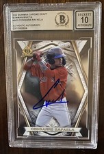 Ceddanne Rafaela Auto Signed 2022 Bowman Draft #BI-23 Bowman Invicta Beckett 10