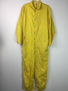 yellow work overalls