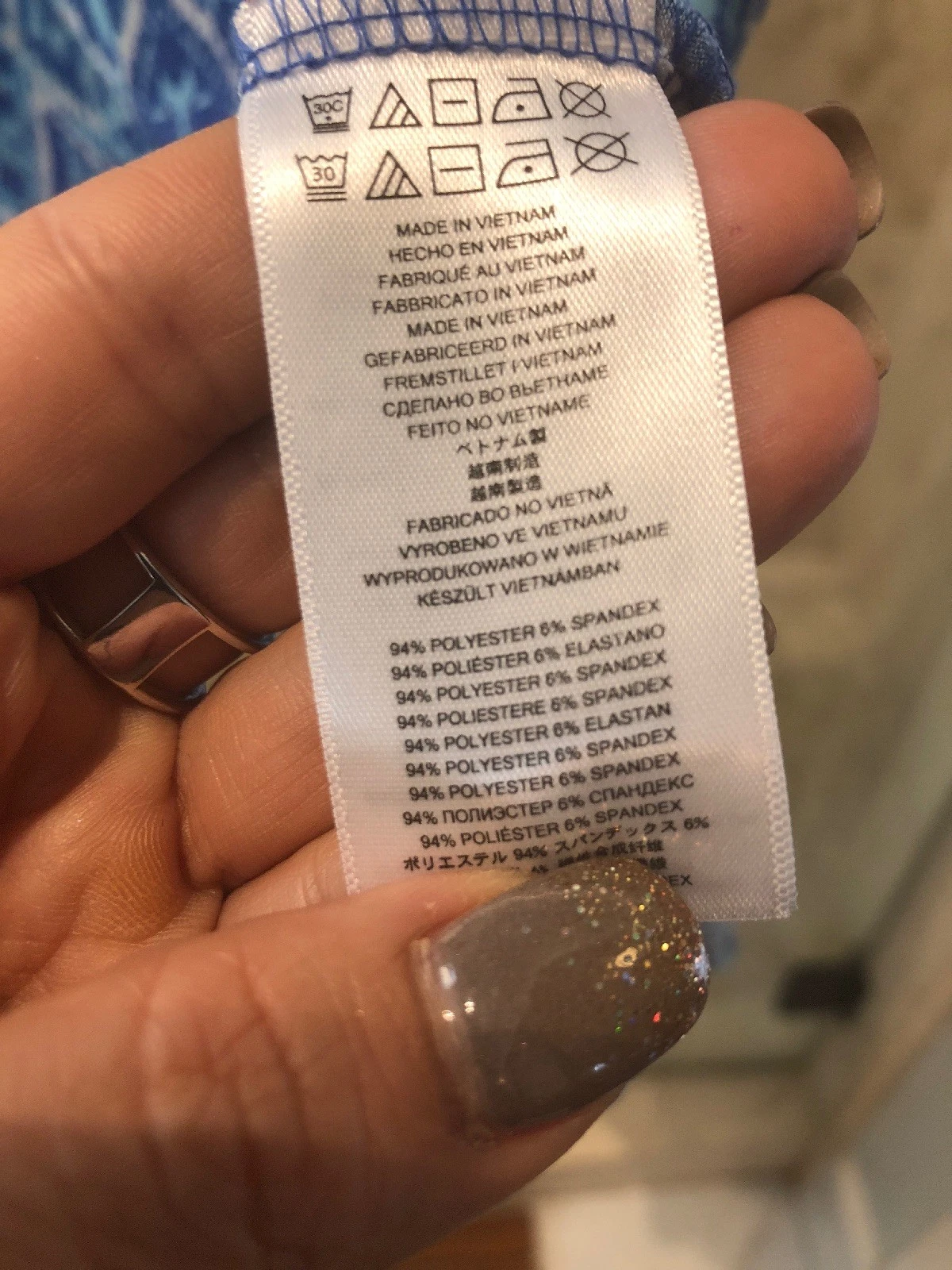 Abito Bodycon Elasticizzato Manica Corta MICHAEL KORS M Blu IKat Nuovo