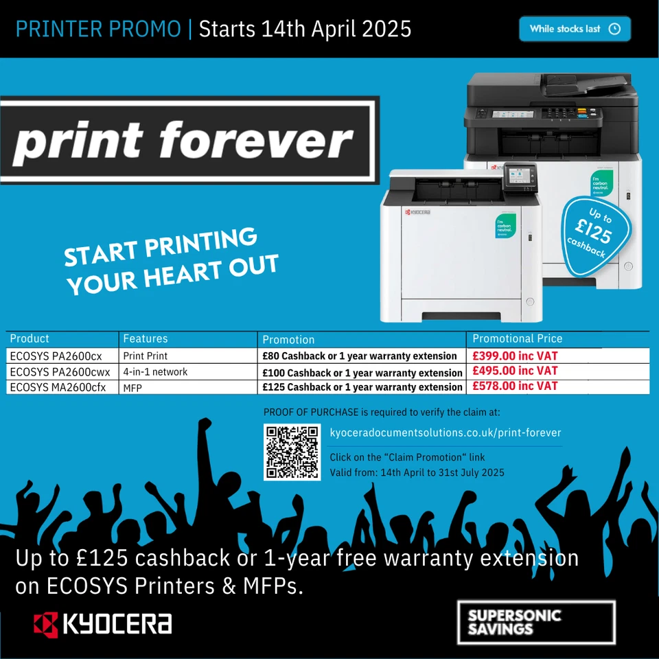 Kyocera ECOSYS PA2600cwx A4 Colour Laser Printer - Image 2 of 3