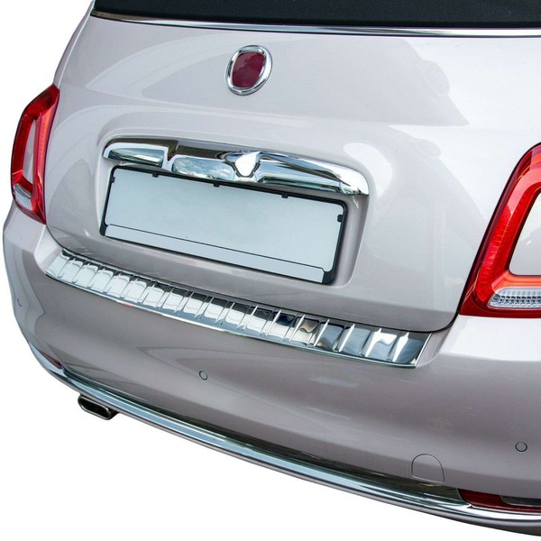 Ladekantenschutz Edelstahl Chrom Passend FüR Fiat 500 FACELIFT|500C Cabrio 16-20-image