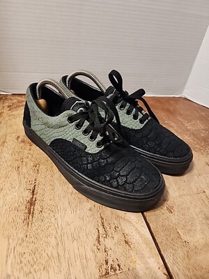 Vans X Harry Potter Era Slytherin Snakeskin Low Black Green Women's 8 Mens 6.5