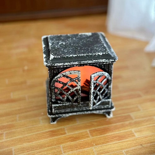 1:12 Scale Dolls House Miniatures Accesssories Vintage Old Fireplace Living Room - Picture 3 of 7