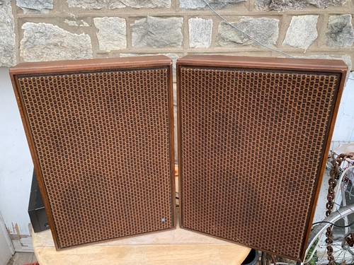 The Voice Of Music Model 66 Vintage 1960's Stereo Shelf Speakers Great