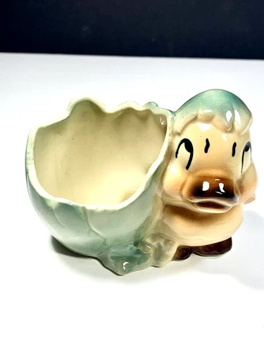 Vintage Ceramic Planter Duck Shawnee Duckling Pottery