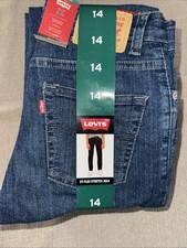 Levi's 511 Slim Boys Blue Flex Stretch Jeans Size 14 Reg 27 X 29
