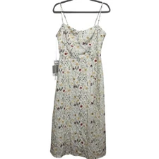 Chelsea 28 NWT’s eyelet embroidered floral white midi dress. Size large