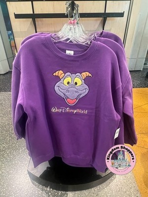 2026 Walt Disney World Parks Purple Figment Sweatshirt Pullover