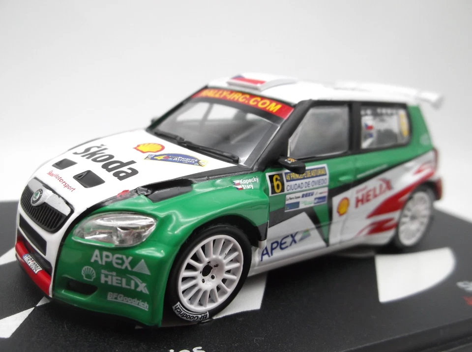 1/43 Winner Rallye des Asturies 2009 Škoda Fabia S2000 #6 Kopecký-Starý IXO - Photo 3/4
