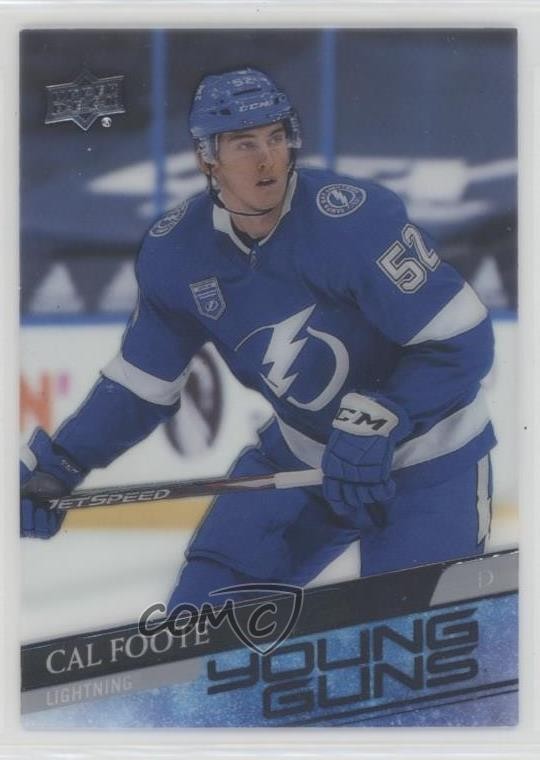 2020-21 Upper Deck Young Guns Clear Cut Cal Foote #476 1e15