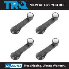 Trq Window Crank Lever Handle Gray Chrome Set Of 4 For 84-00 Honda Civic New