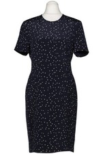 Escada Kleid Damen Dress Damenkleid Gr. EU 40 Seide Marineblau #vq8ui4c