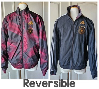 Adidas Size S Small Germany Reversible Anthem Full Zip Jacket | eBay