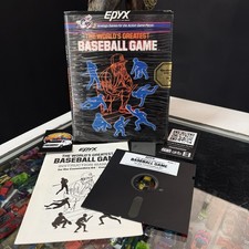 Boxed Commodore 64 C64 The World's Greatest Baseball Game Game Floppy EPYX