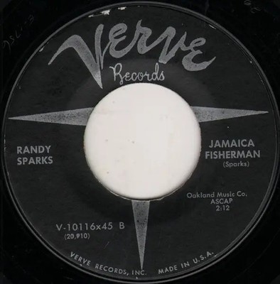 Randy Sparks Walkin The Low Road / Jamaica Fisherman Vinyl Single 7inch