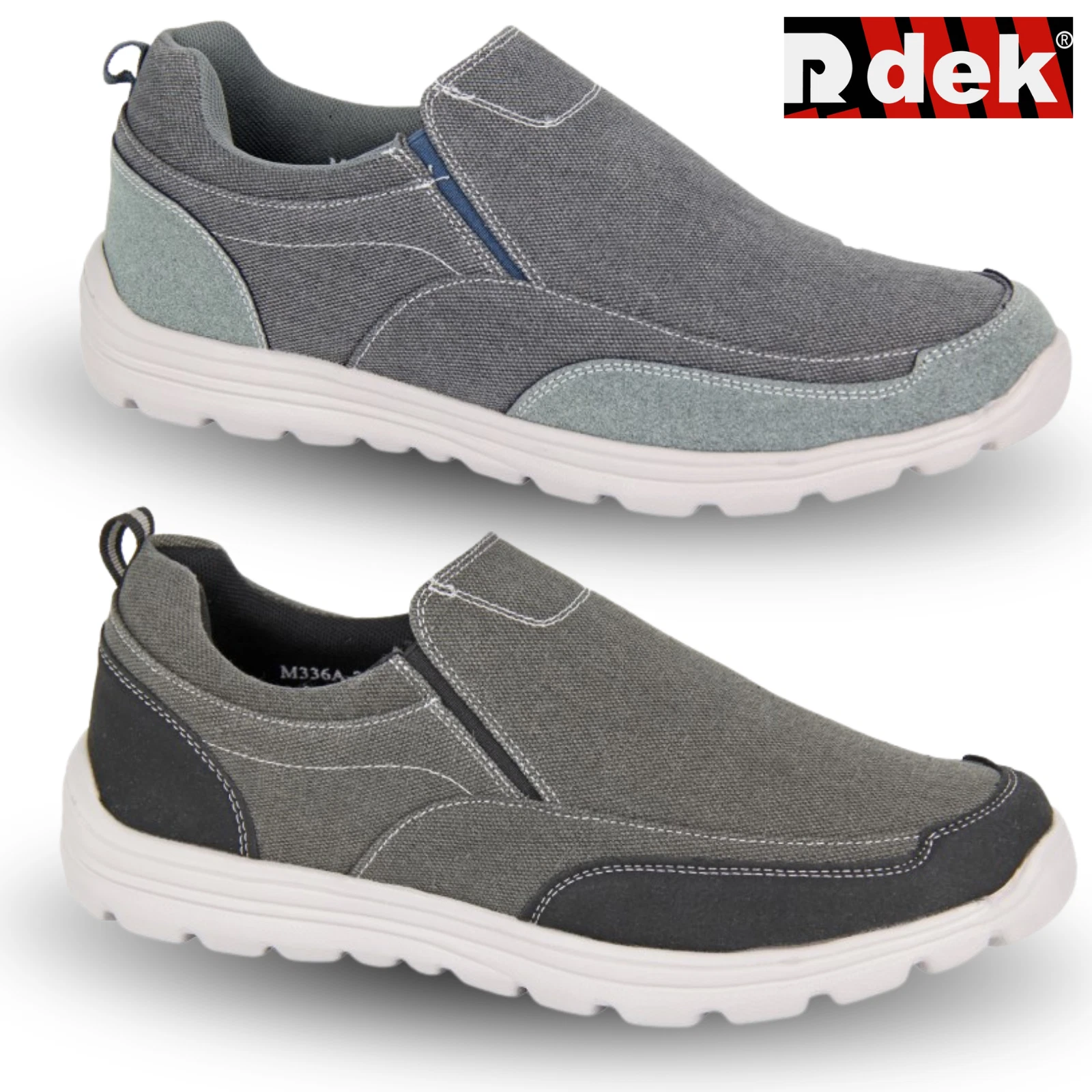 Mens Slip On Trainers DEK Memory Foam Lightweight Walking Shoes Twin Gusset 6-12
Opens in a new wind