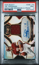 2025 PANINI SELECT SIGNATURE MEMORABILIA PRIZM JOE THEISMANN 21/25 PSA 9 AUTO