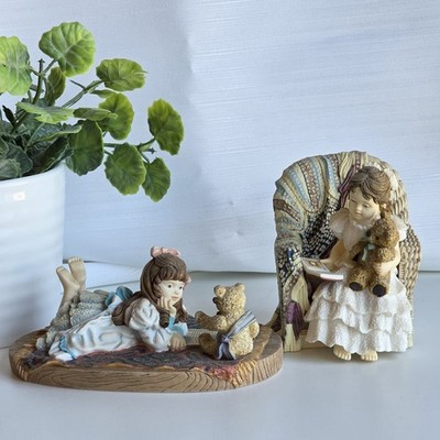 Sandra Kuck SIGNED First Edition Figurines Teacher's Pet | Teddy & Me